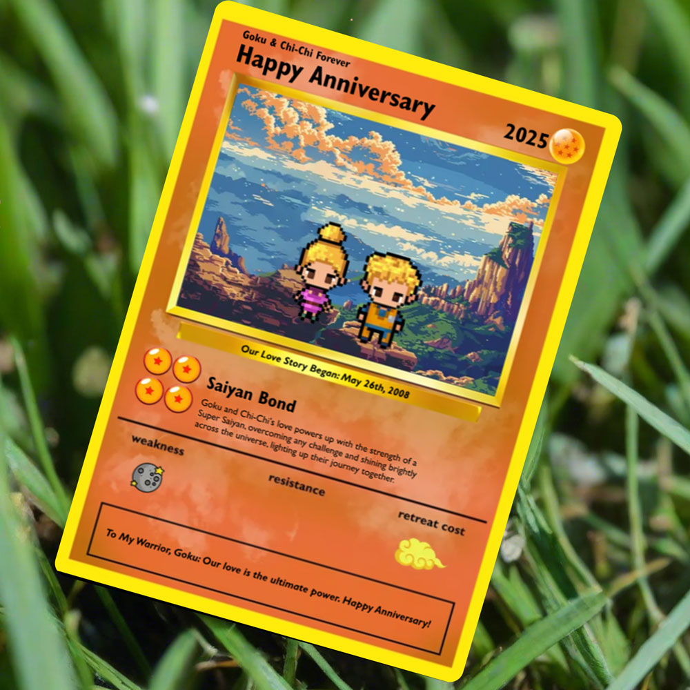 Super Saiyan Love Card - Build Your Own