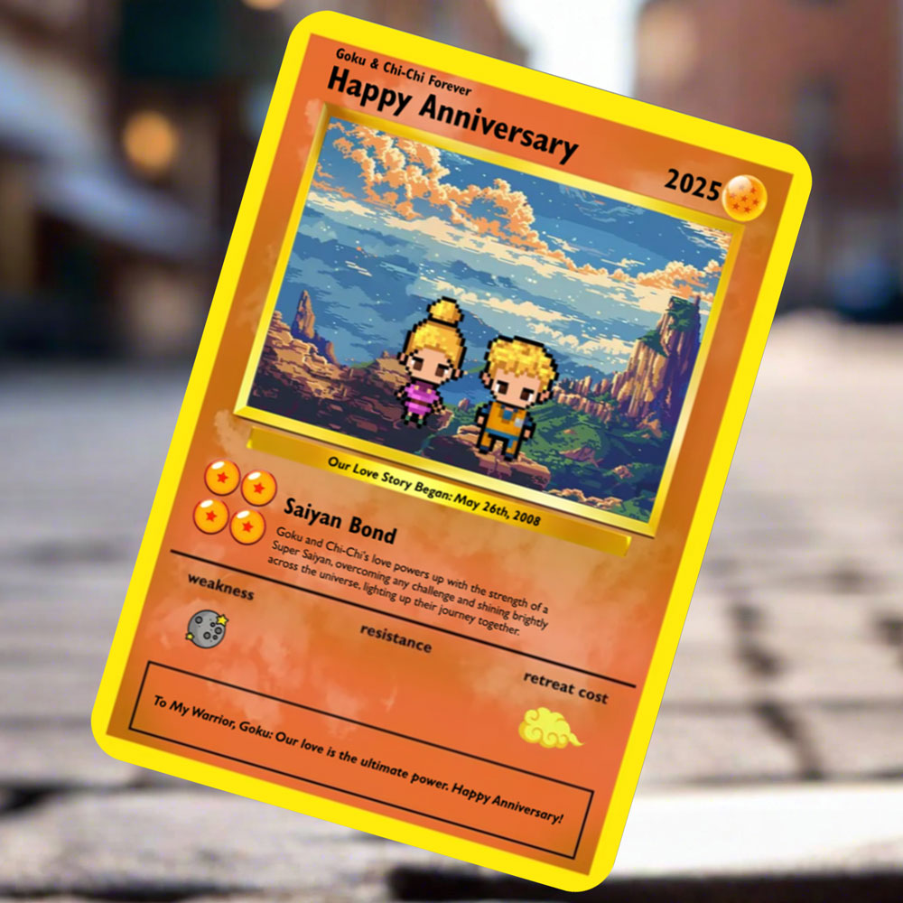 Super Saiyan Love Card - Build Your Own