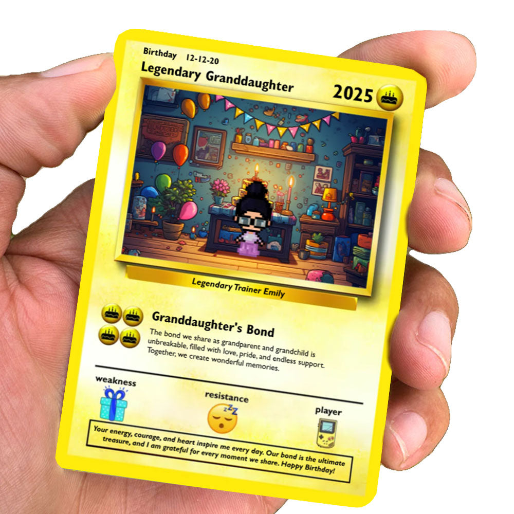 Granddaughter Birthday Card - Build Your Own