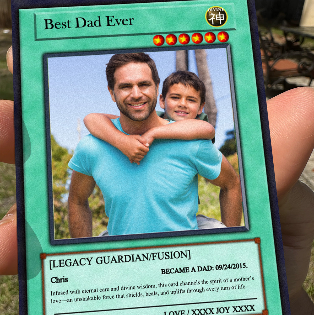 Yu-Gi-Love Father's Day Card - Photo