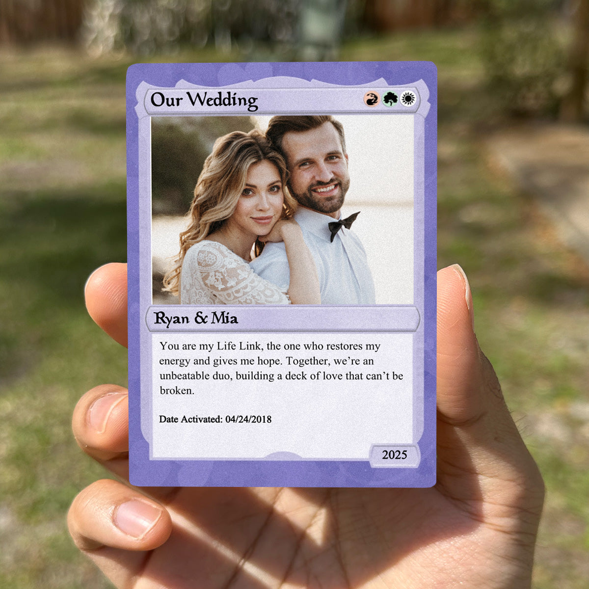 Love The Gathering Wedding Card - Photo