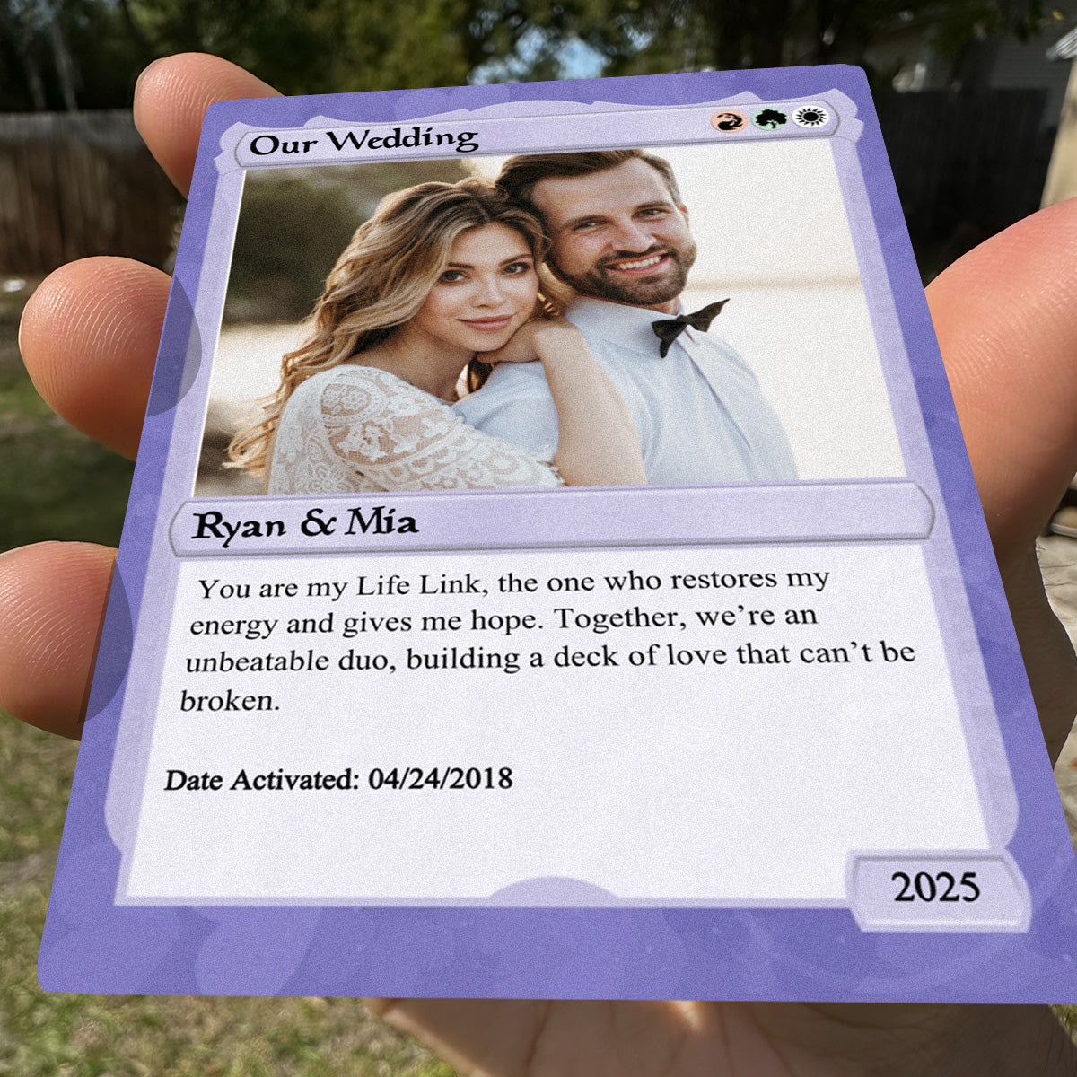 Love The Gathering Wedding Card - Photo