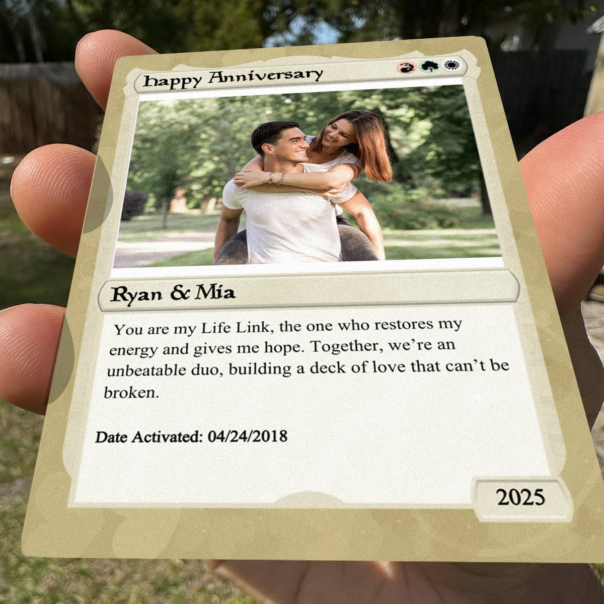 Love The Gathering Anniversary Card - Photo