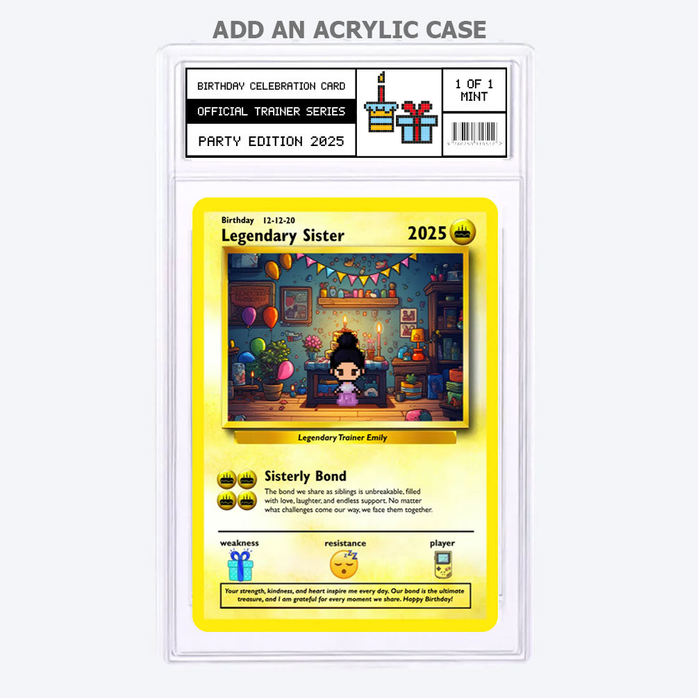 Sister Birthday Card - Build Your Own