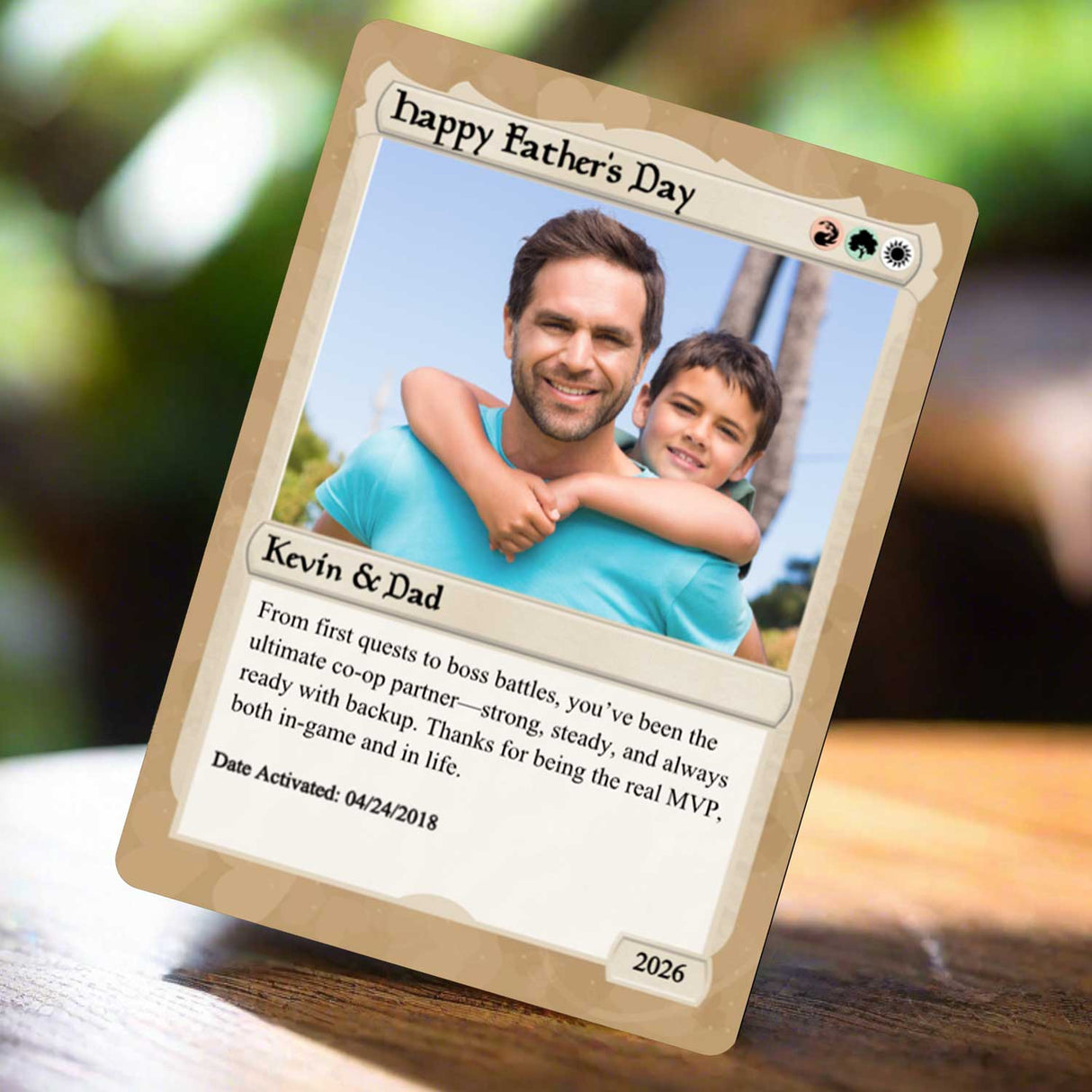 Love The Gathering Father's day Card - Photo