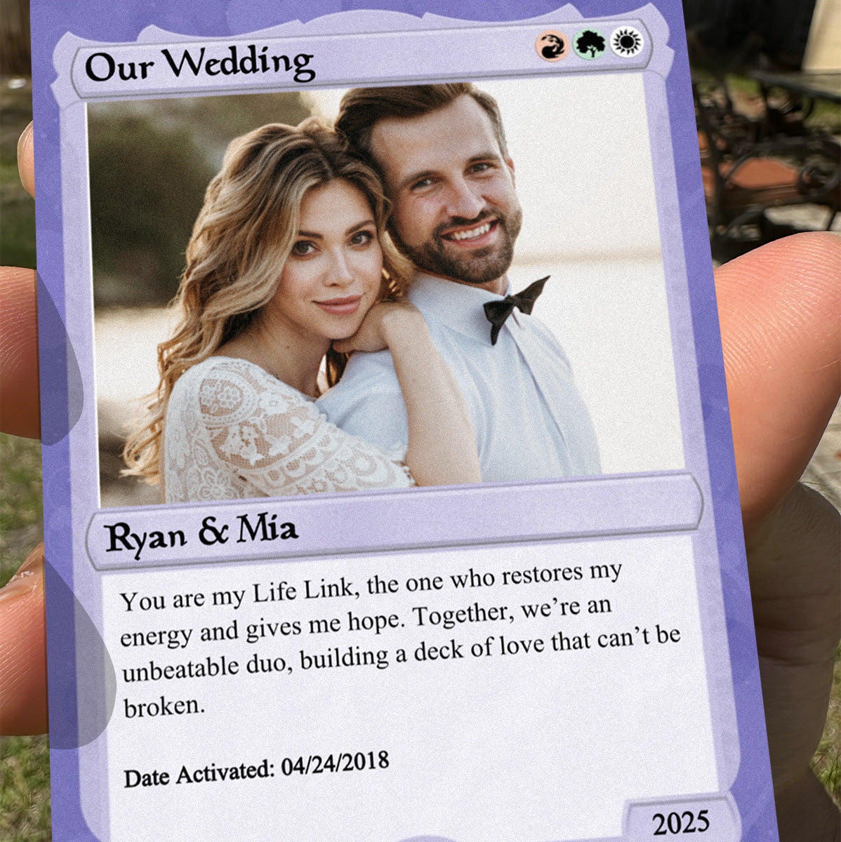 Love The Gathering Wedding Card  - Photo