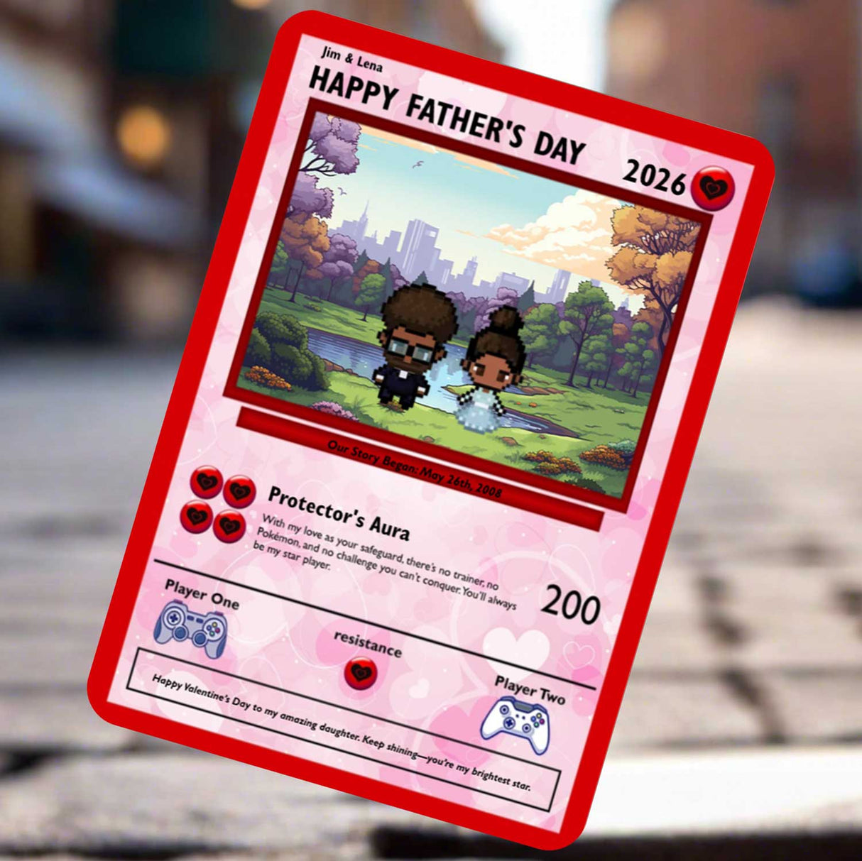 Dad to Daughter Card - Build Your Own