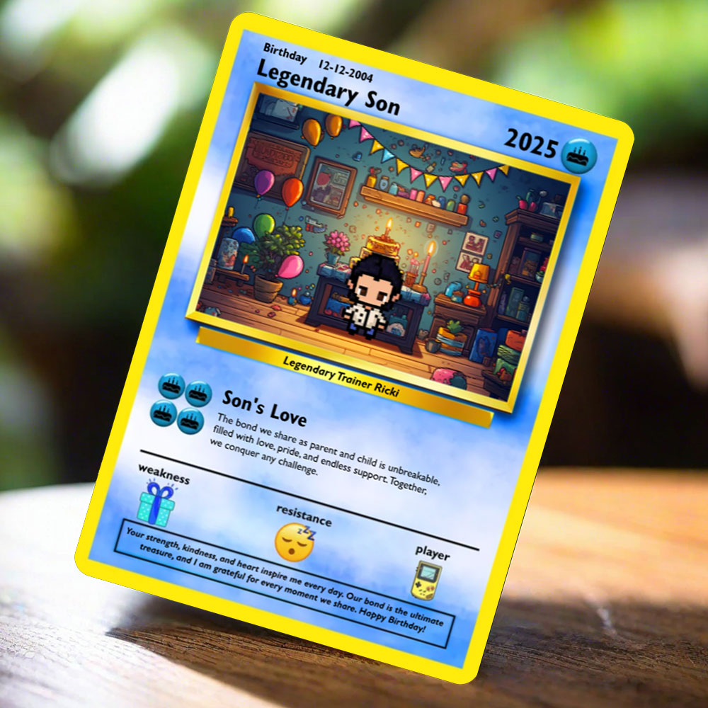 Son Birthday Card - Build Your Own