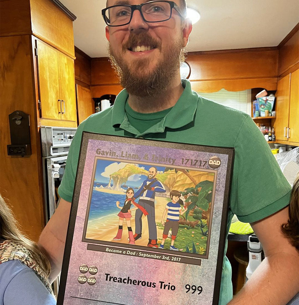 Poke papà - arte disegnata a mano 1