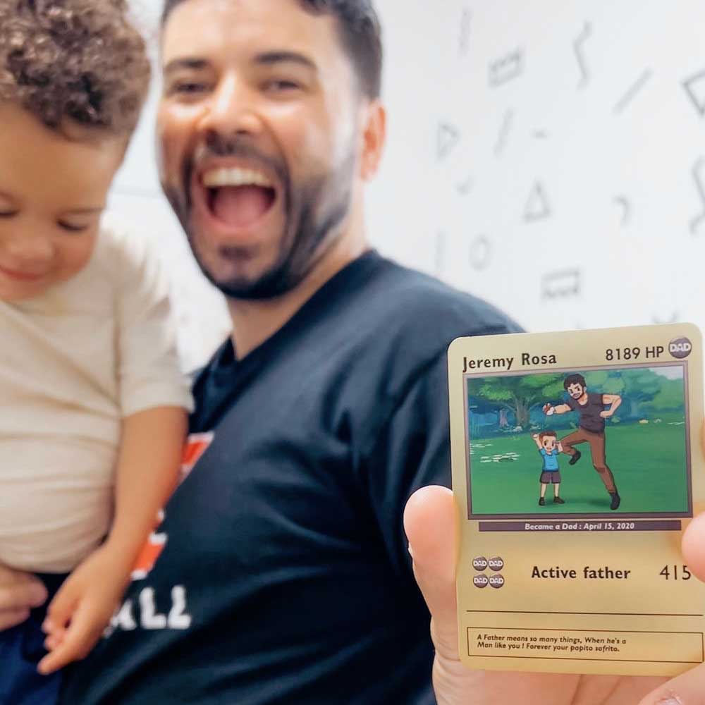 Poke papà - arte disegnata a mano 1