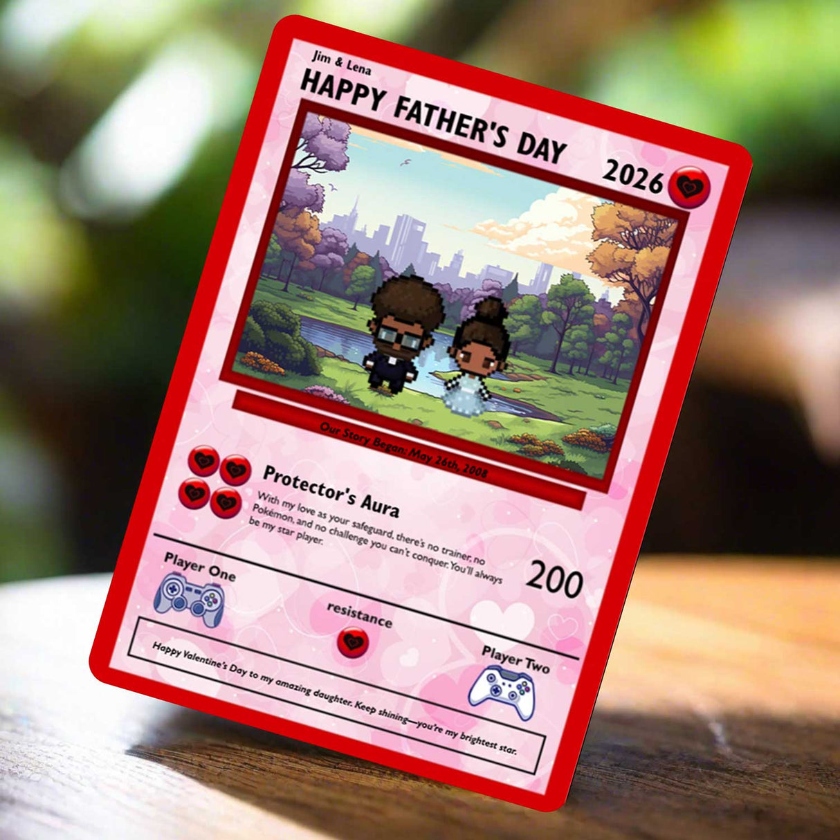 Dad to Daughter Card - Build Your Own