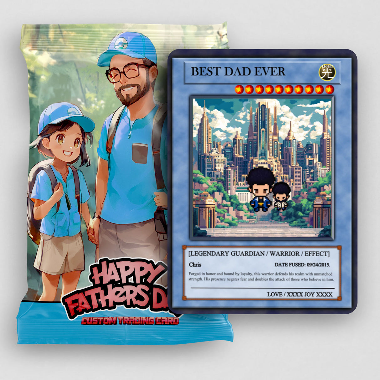 Yu-gi Love For Dad Card  - Build Your Own