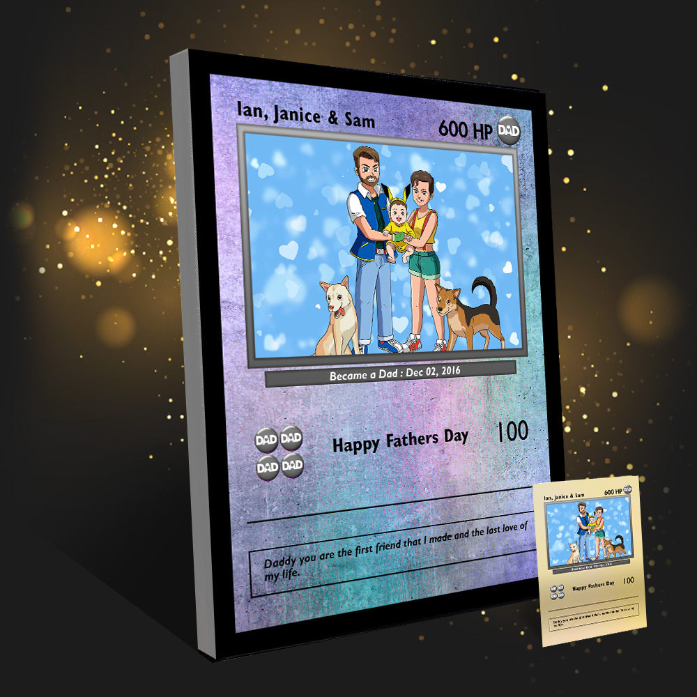 Poke papà - arte disegnata a mano 1