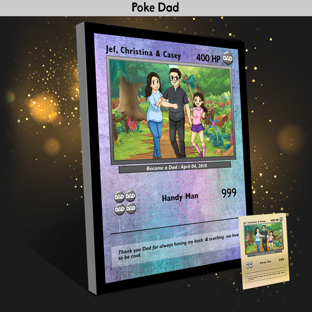 Poke papà - arte disegnata a mano 1