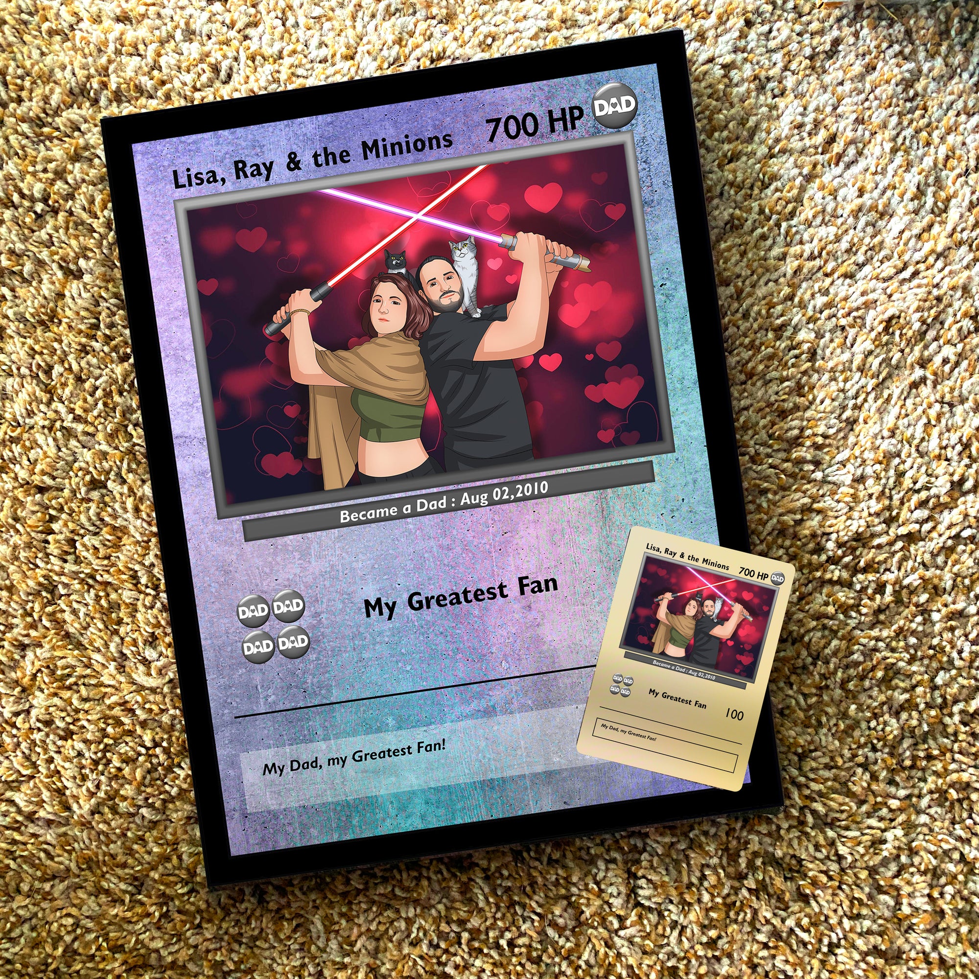 Poke papà - arte disegnata a mano 1